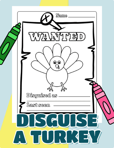 Disguise a Turkey Printable