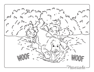 Dog Coloring Pages Dog Digging a Hole