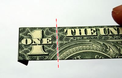 dollar bill ring step 4b