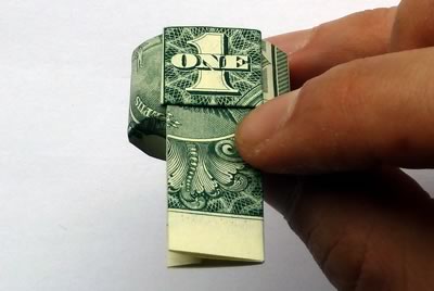 dollar bill ring step 8c