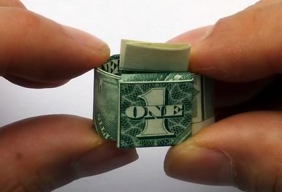 dollar bill ring step 10