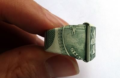dollar bill ring step 11b