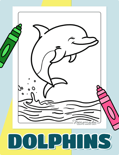 Dolphin Coloring Pages