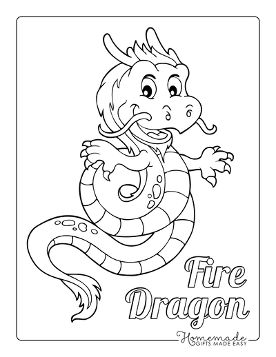 Dragon Coloring Pages Chinese Dragon Flying