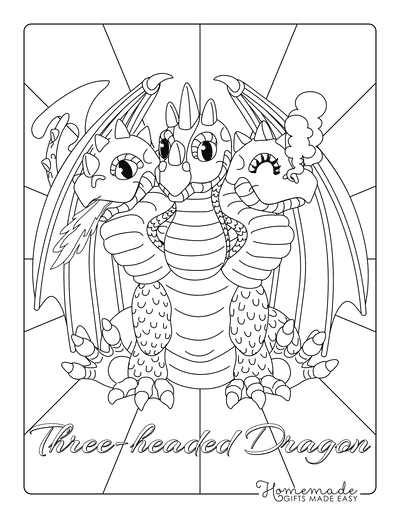 Dragon drawing print