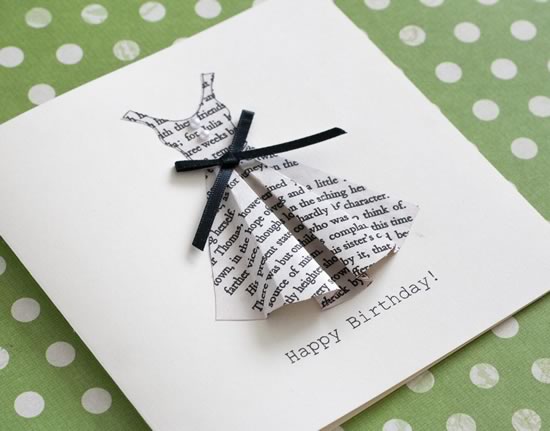 Book Print Dress Card Template