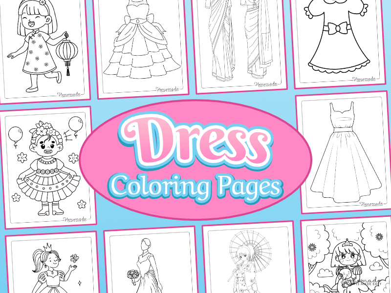 Dress Coloring Pages