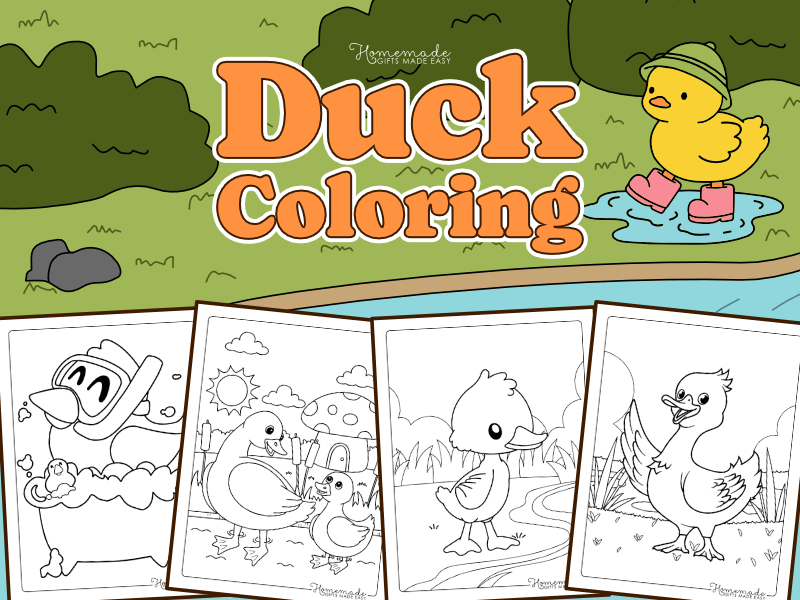 free printable duck coloring pages
