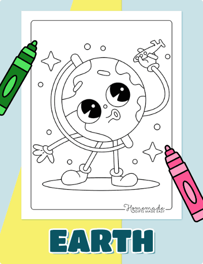 Earth Coloring Pages
