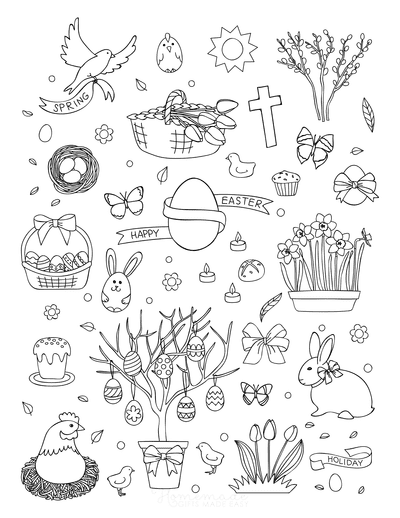 Easter Coloring Pages Collection of Images
