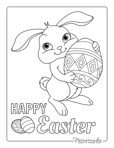 Featured image of post Bunny Cute Easter Drawings - Card with sketch easter rabbit.
