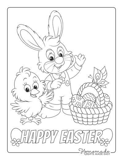 Free Easter Coloring Pages for Kids & Adults