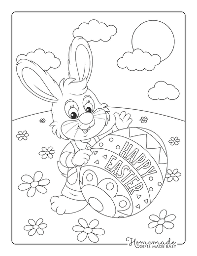 best easter bunny coloring pages for kids adults free printables