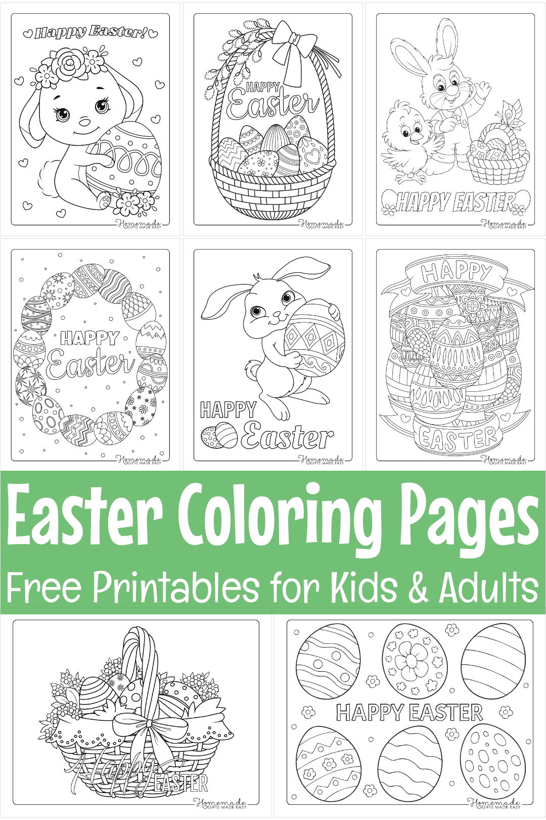 100 Easter Coloring Pages | 100 Free Printable PDFs