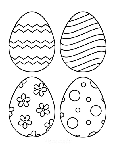 Printable Easter Egg Coloring Pages Pdf Coloring And Malvorlagan