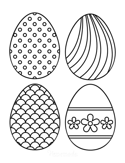 Easter Egg Coloring Pages & Free Printable Templates