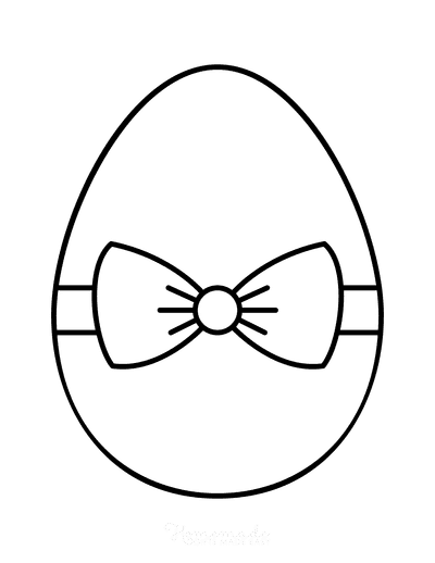 Easter Egg Coloring Simple Pattern 11