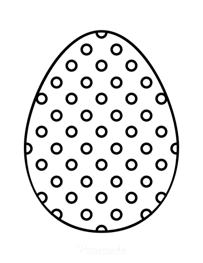 Easter Egg Coloring Simple Pattern 2