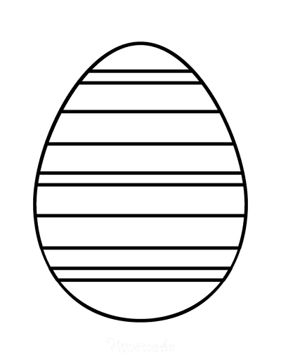 Easter Egg Coloring Simple Pattern 7