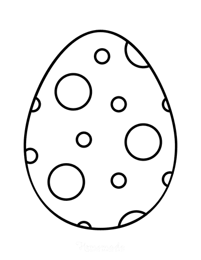 Easter Egg Coloring Simple Pattern 8
