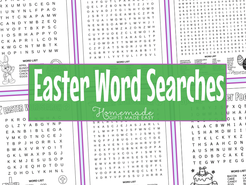 Free printable Easter Word Search