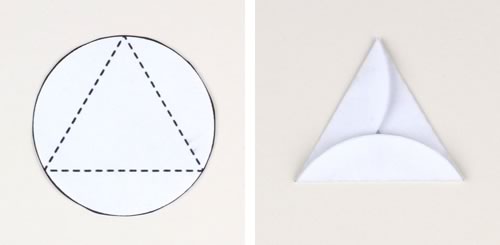 easy to make christmas ornaments geodesic step 2 triangle template