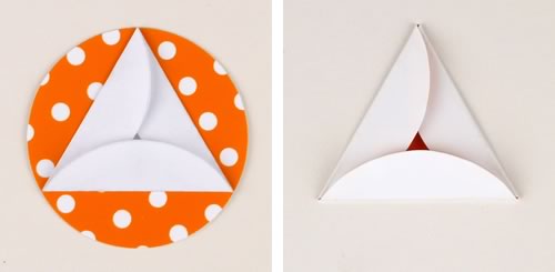 easy to make christmas ornaments geodesic step 3 fold triangles