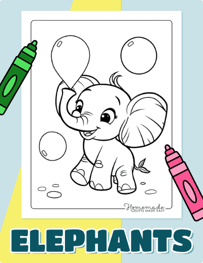 Elephant Coloring Pages