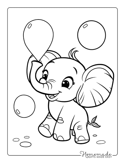 elephant coloring page