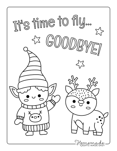 goodbye coloring pages