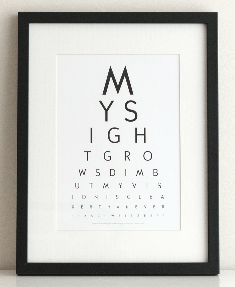 Make Your Own Eye Chart