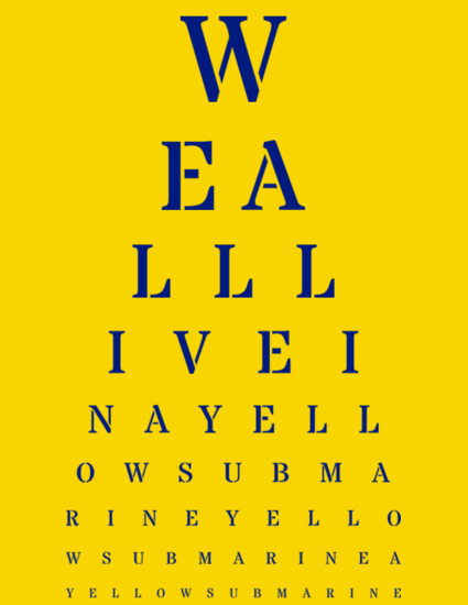 Alphabet Eye Chart