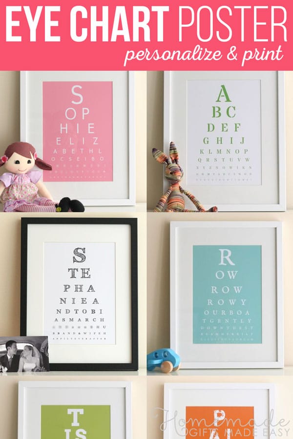 Eye Chart Maker | Make your own eyechart art to print at home