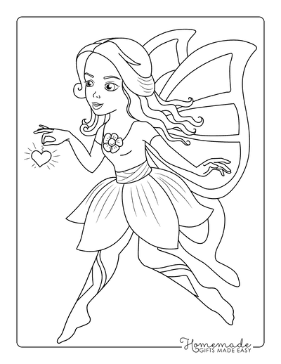 34 Fairy Coloring Pages (Free PDF Printables)