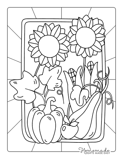 Fall Coloring Pages Easy Autumn Harvest for Kids Fall Coloring Pages Easy Autumn Harvest for Kids