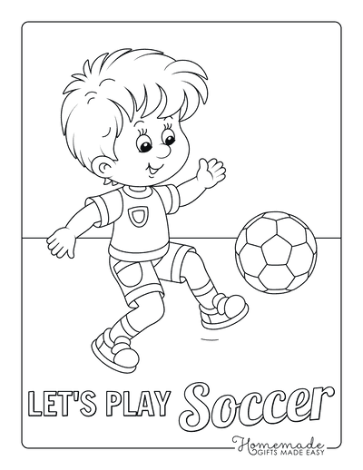 Fall Coloring Pages Soccer Practice