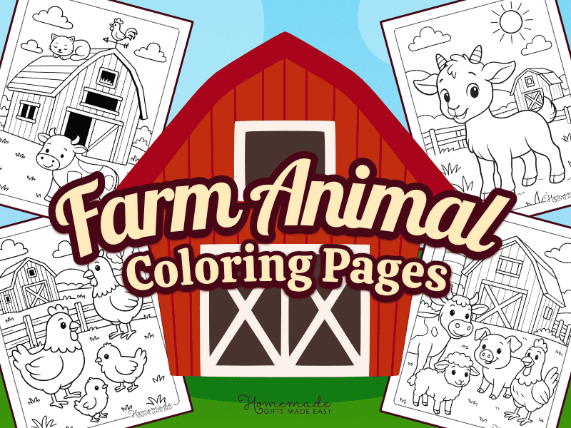 Free Printable Farm Animal Coloring Pages