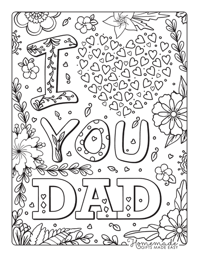 Happy Father's Day Coloring Pages for Kids