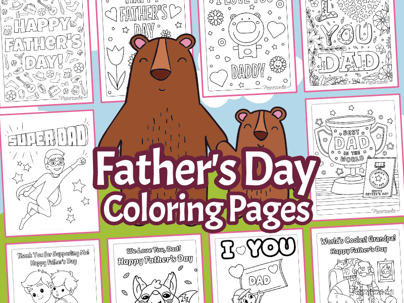 free printable father's day coloring pages