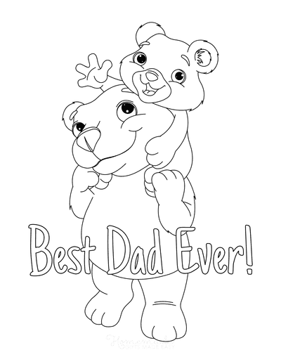 happy father s day coloring pages for kids