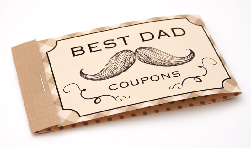 fathers day coupons booklet cover assembly