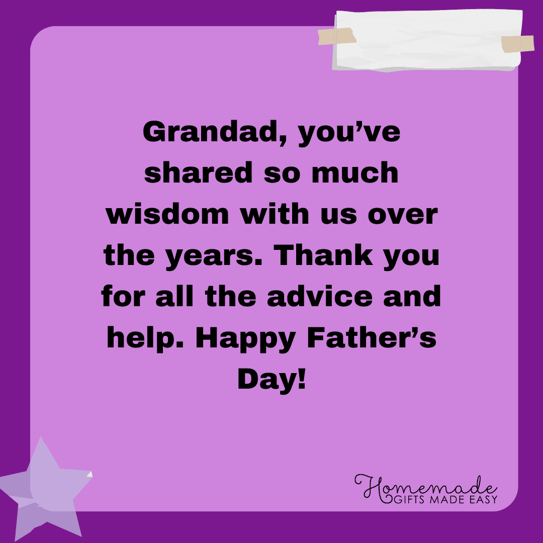 father's day messages you've shared so much wisdom, advice, and help with us over the years