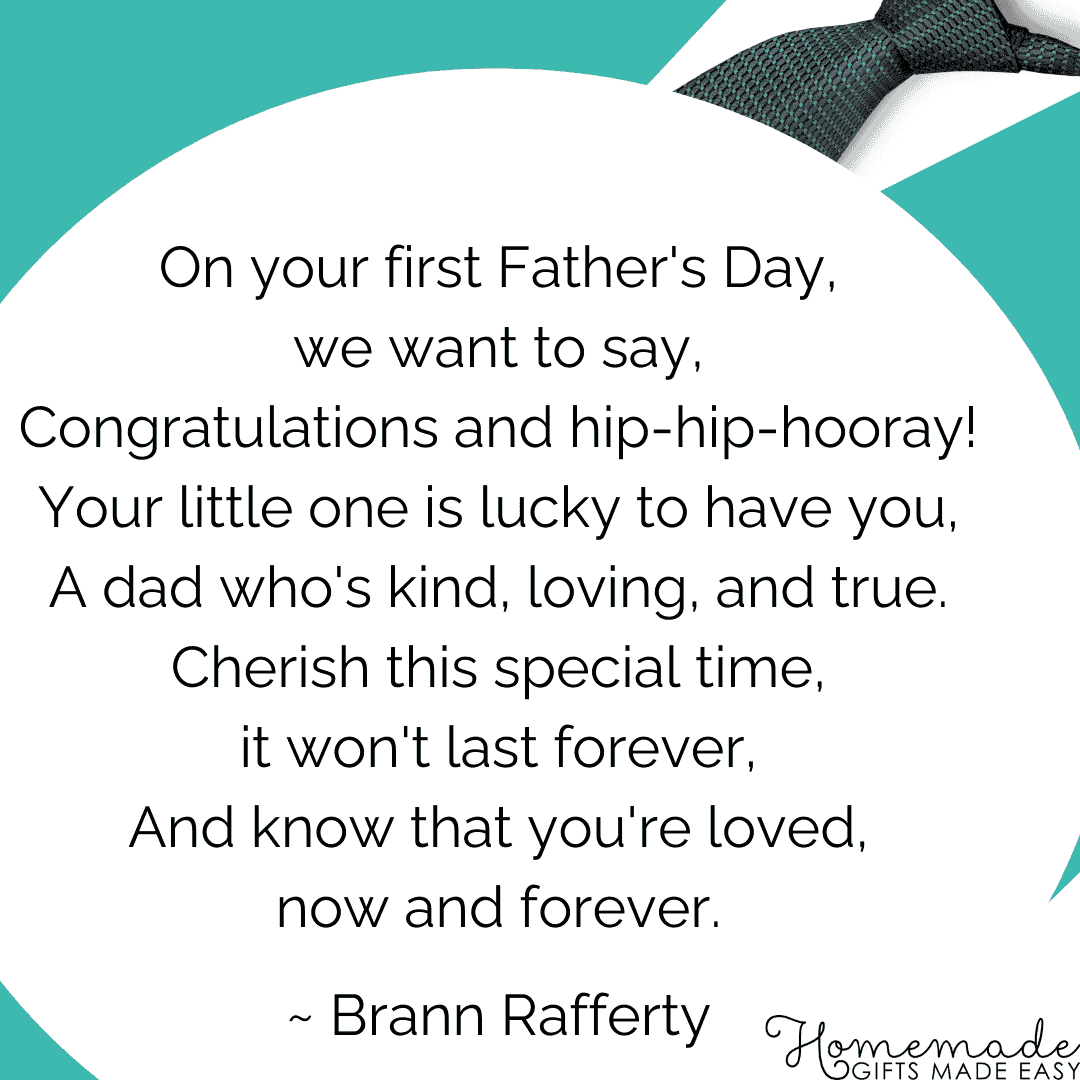 fathers day poems on your first father's day, congratulations and hip-hip-hooray