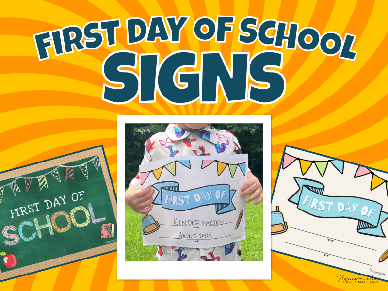 Free Printable First Day of School Sign