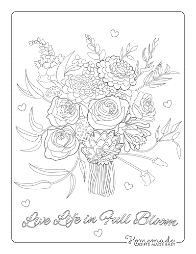 Free Flower Coloring Pages For Kids