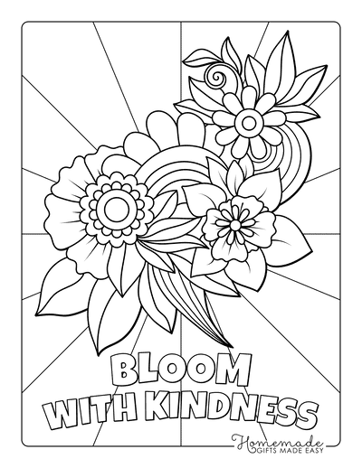 Flower Coloring Pages for Kids and Adults (Free Printables) - Makenstitch