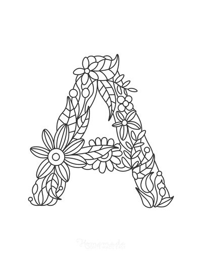 Free Flower Coloring Pages for Kids & Adults