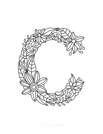 Featured image of post Floral Letter A Coloring Pages For Adults