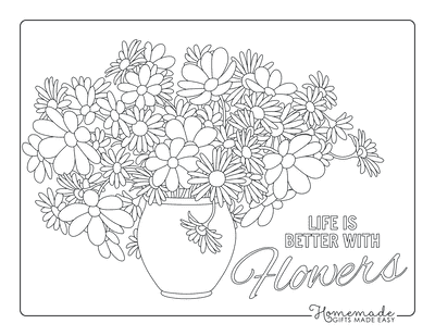 Free Flower Coloring Pages For Kids