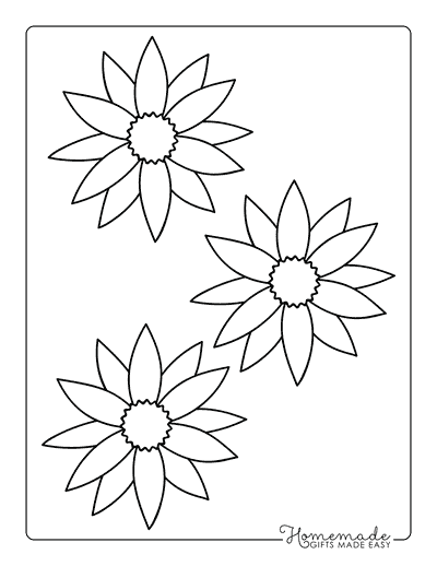 Flower Shapes, Free Printable Templates & Coloring Pages